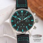 Swiss Replica IWC Chronograph Pilot's Spitfire A7750 Watch Blue Arabic Markers